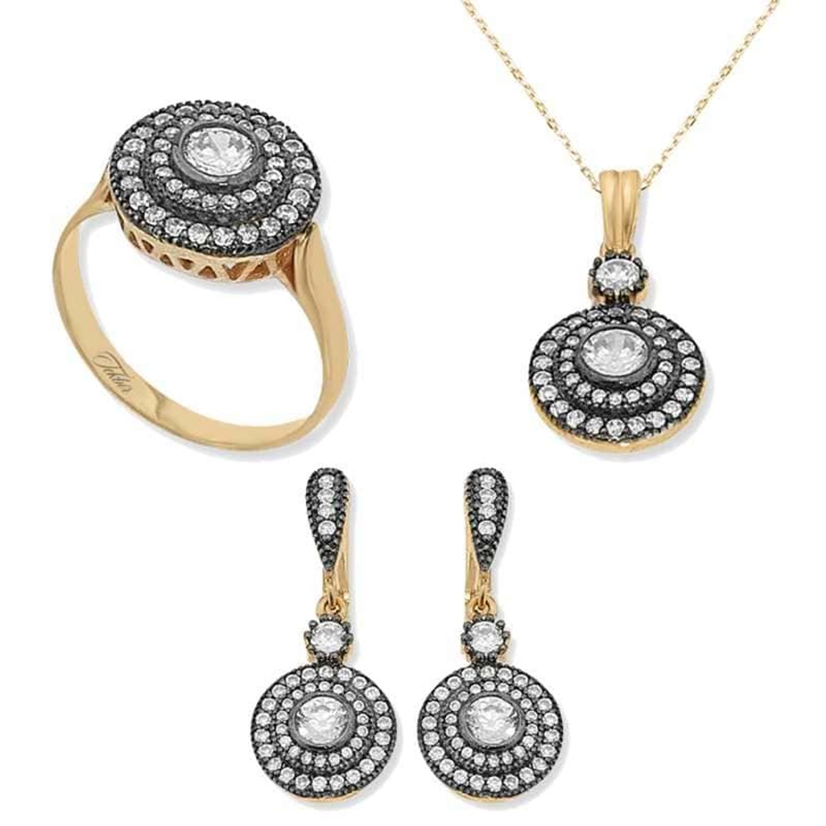Gümüş Elmas Model Bayan Set