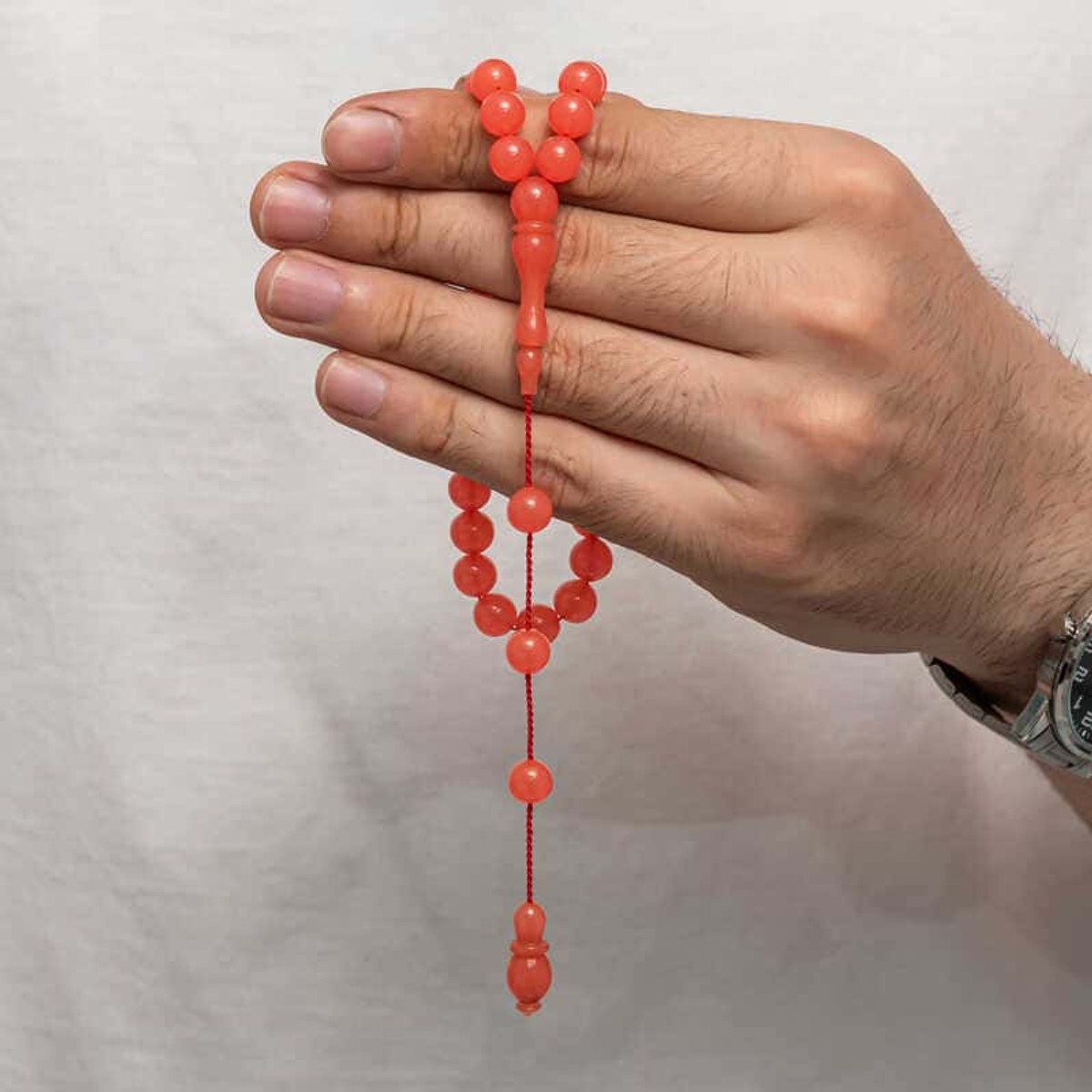 Yuvarlak Sıkma Kehribar Tesbih